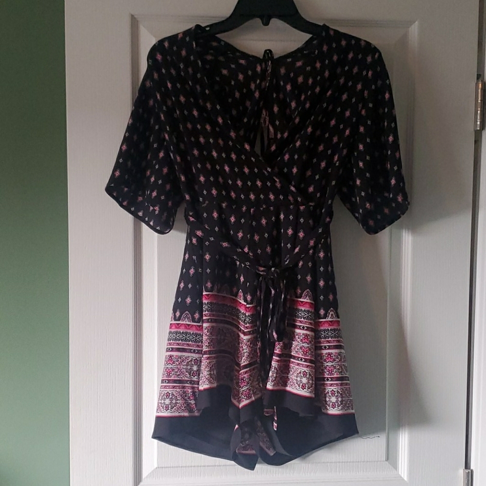 Paisley patterned romper